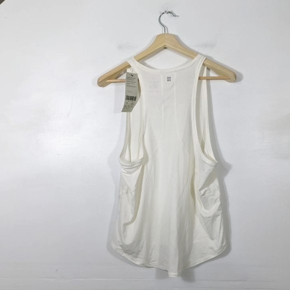 SWEATY BETTY Women's Lily White Energise Workout Tank Top NWT Size XL - Picture 3 of 8